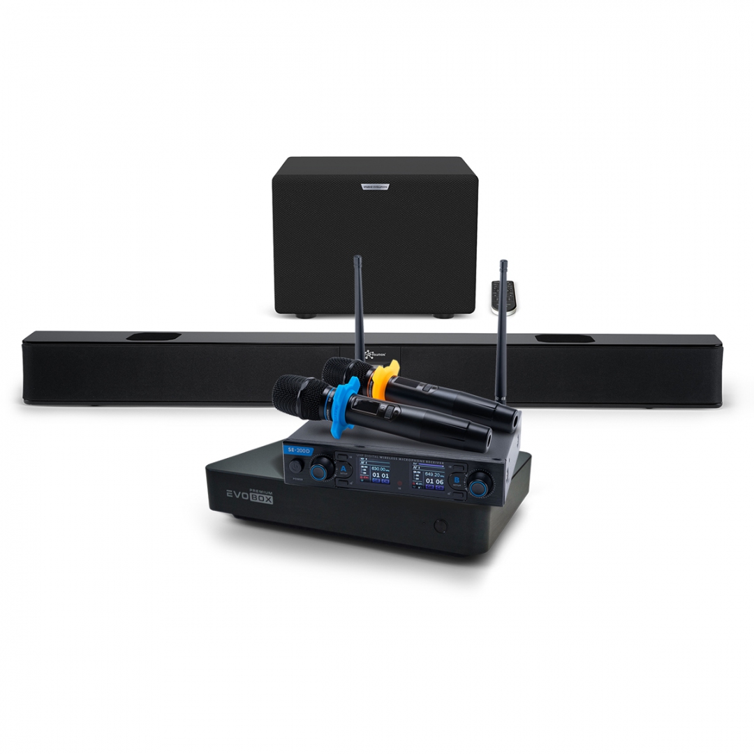 Hi-End караоке-система EVOBOX Premium + EvoSoundBar (саундбар с караоке) в Северодвинске