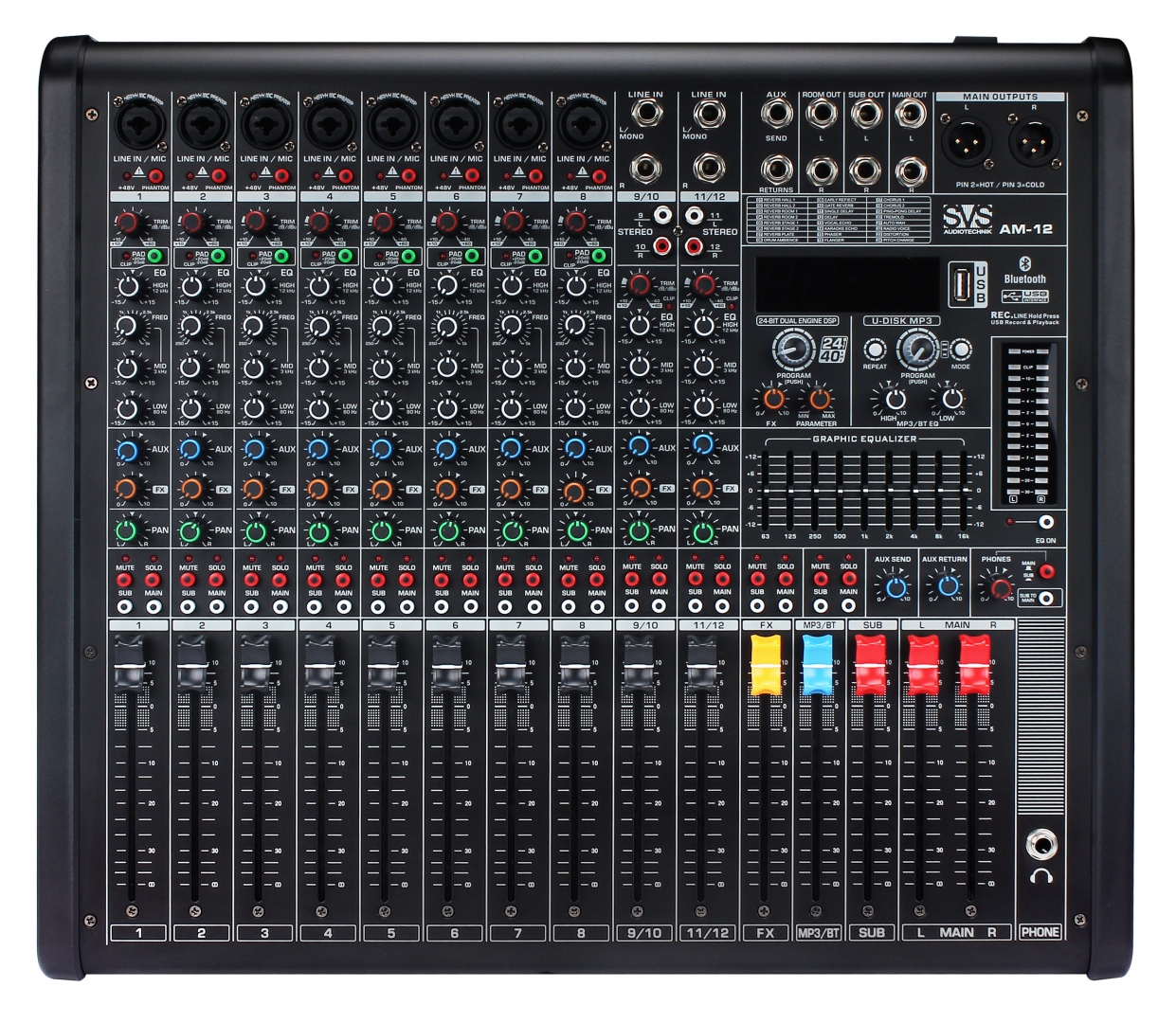 SVS Audiotechnik mixers AM-12 Микшерный пульт аналоговый, 12-канальный в Северодвинске